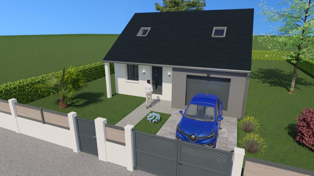 Maisons contemporaine, 80m²