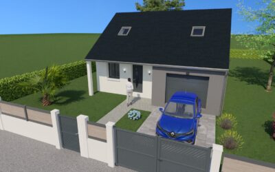 Maisons contemporaine, 80m²