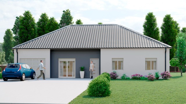 Maison contemporaine, 93m²