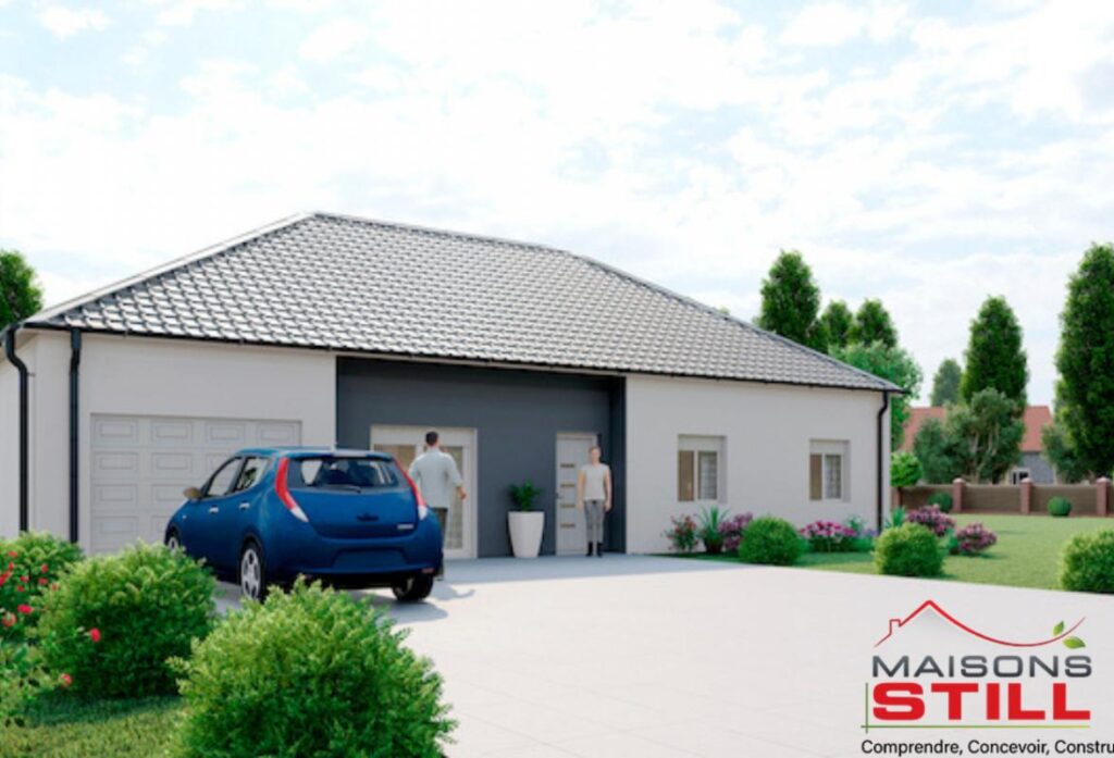 Maison  de plain pieds de 90m² avec garage 15m² sur coulommiers 77120, 90m²